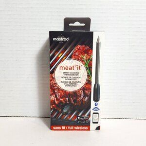 Mastrad Meat Thermometer Meat It Bluetooth Wireless Grill and BBQ Cooking Sensor